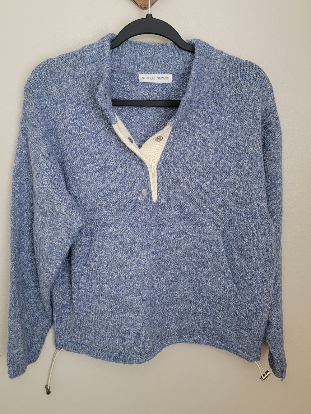 Women's Blue Knit Pullover Sweater Size XS
